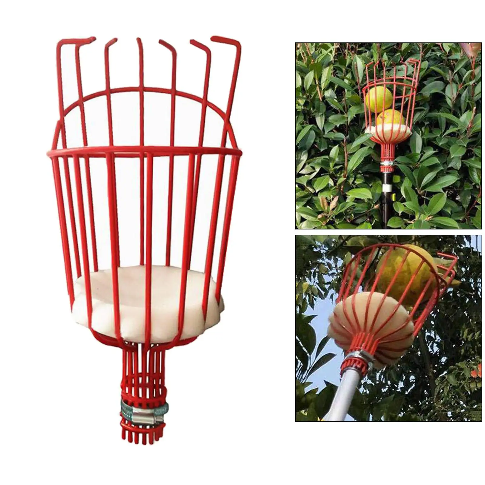

Fruit Picker Head Basket Picking Harvester Horticulture Gardening Tool
