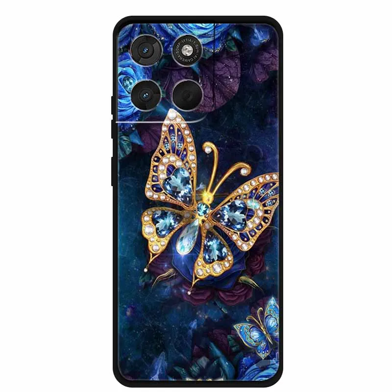 Lion Design Soft Silicone Animal Phone Case - Black TPU Protective Bumper Cover