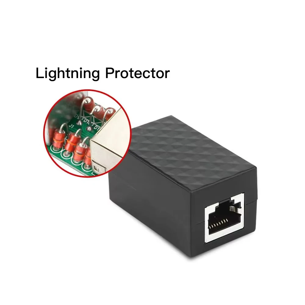 Ethernet Adapter 5Pcs RJ45 Connector Cat7/6/5e Ethernet Adapter Connector Ethernet Cable Network LAN Adapter for Cable Female to Female