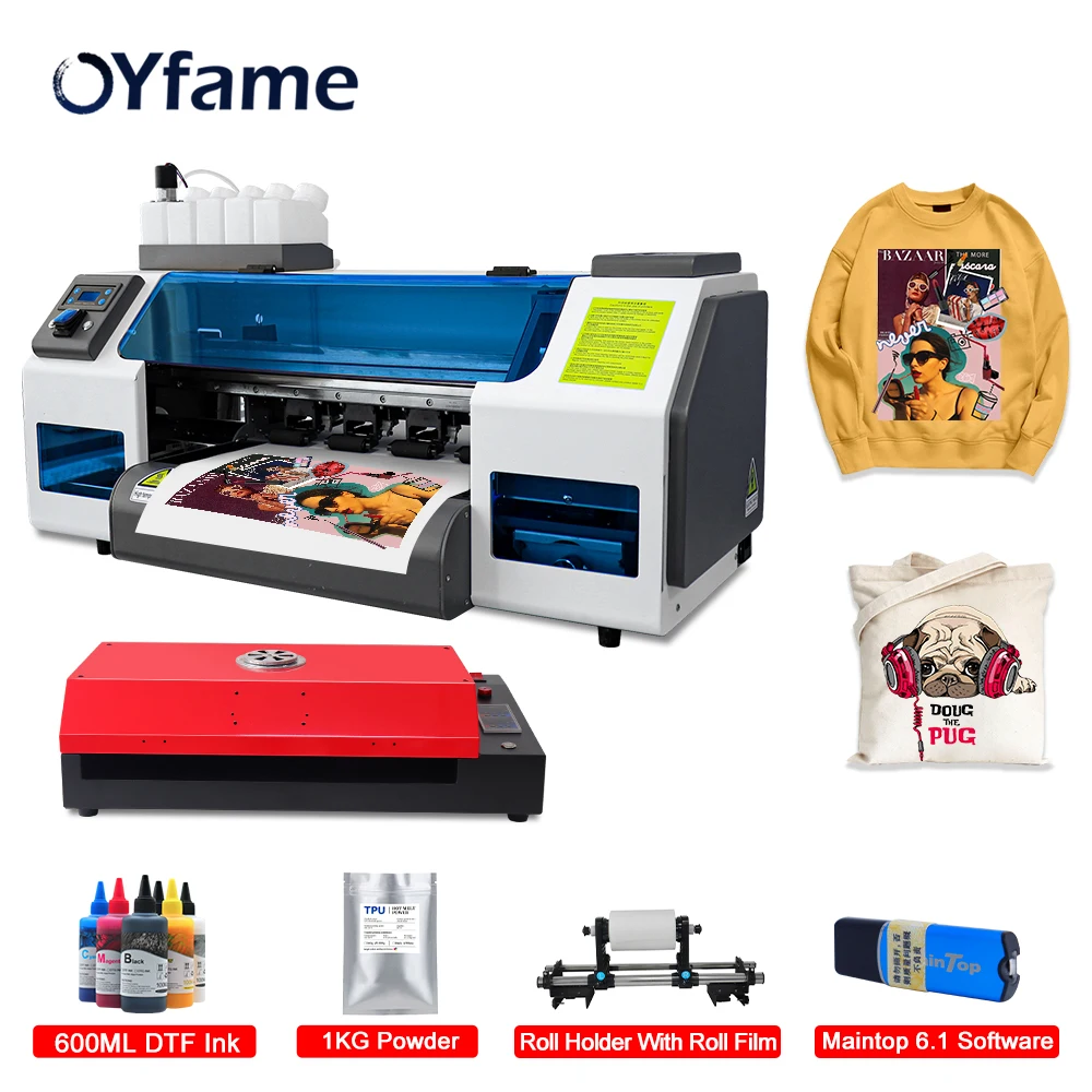 

OYfame A3 DTF Printer DTF Trasnfer film Printer A3 DTF XP600 Printer head for t shirt clothes jeans A3 dtf printing machine