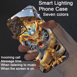Fashion Chinese Dragon LED Flash Phone Case - Glow Cover for REALME gt7 pro (A)