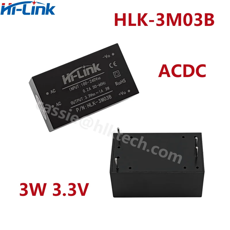 Power Adapter Power Supply Switching Power Supply HiLink HLK-3M03B 3M05B 3M09B 3M12B 3M15B 3M24B 3W 5V ACDC Converter Module 220V To 3.3V/9V/12V/15V Switching Power Supply Module