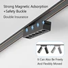 6MM Intelligent ultra -thin light -fitting rail led magnetique surface light  graffiti rail no main lamp living room line light 4