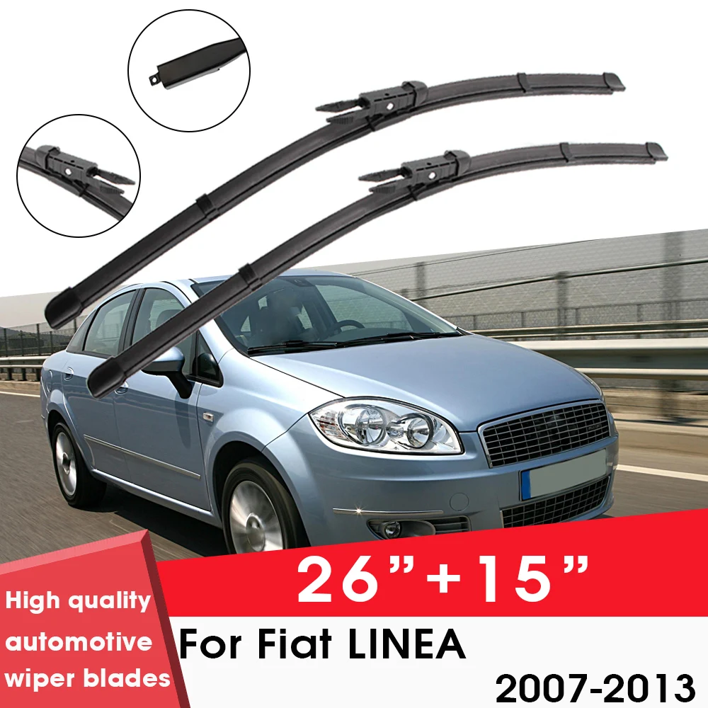 

Щетка стеклоочистителя автомобиля для Fiat LINEA 2007-2013 26 "+ 15" Лобовое стекло чистая естественная резиновая Автомобильная салфетки и аксессуары
