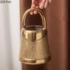 Golden Handbag Shape Ceramic Vase Flowers Pots Desk Decoration Flower Arrangement Creative Floral Vases Room Aesthetic Decor 5