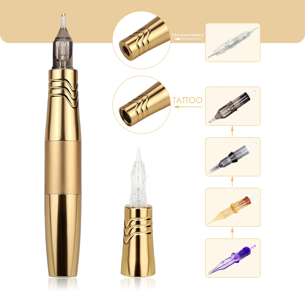 デュアルタトゥーマシン,アートメイク,ゴールド,ロータリータトゥー,2