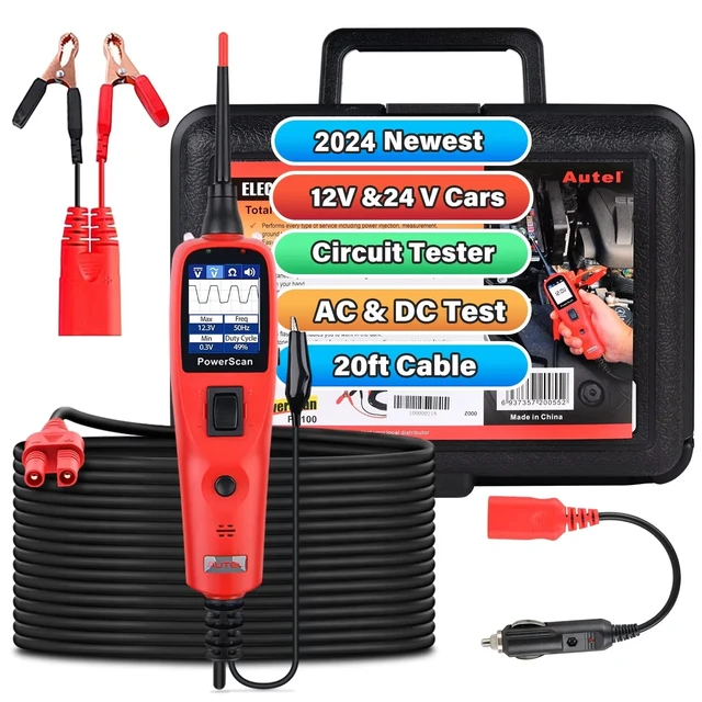 Autel PS100 Automotive Circuit Tester PowerScan Power Probe Test Kit Electrical System AC DC Voltage Car