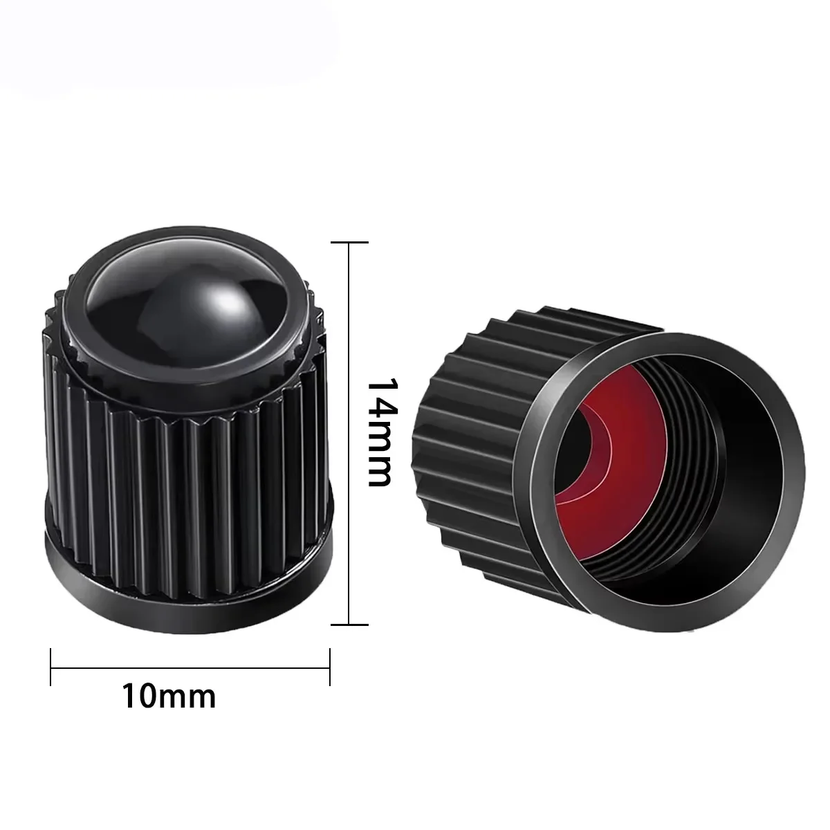 Pack of Tyre Valve Dust Caps for Car Air Nozzles - Tire and Wheel Accessories