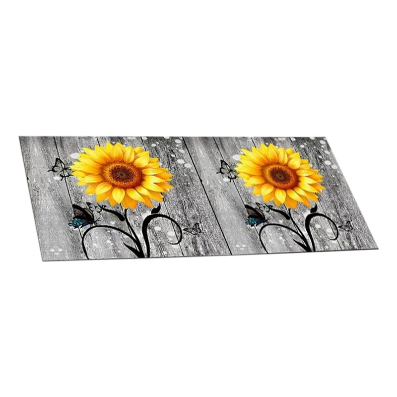 Flowers Washer Dryer Dust Cover Mat For Top Washing Machine Dust Cover Pad Fast Drying Absorbent Mat Top Protector