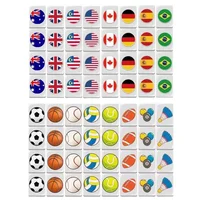 64+1 Seaside escape Mahjong Blocks Tiktok 64 Pcs Mahjong Seaside Escape Tile Game Pattern of Flag Ball Battle Chee Chess Toys 1