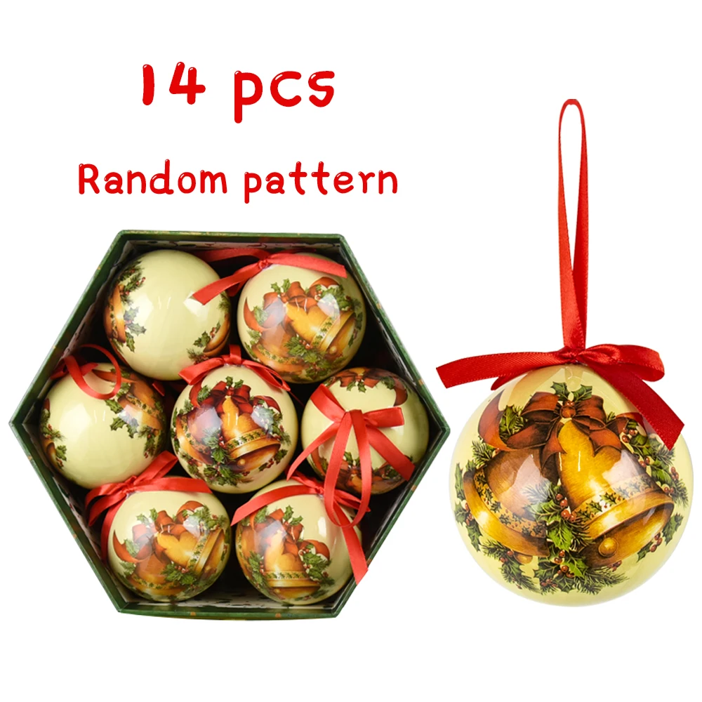 thumbnail image 1 of 14 bolas de árbol de Navidad de 7,5 cm, adornos colgantes, bolas de plástico, decoraciones para el hogar, vacaciones, Navidad, Año Nuevo, regalo, 1 of 5