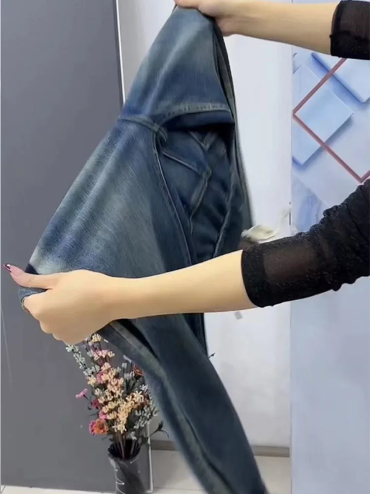 FIRI Pantalones Vaqueros Rectos Para Mujer, Cintura Alta, Corte Recto
