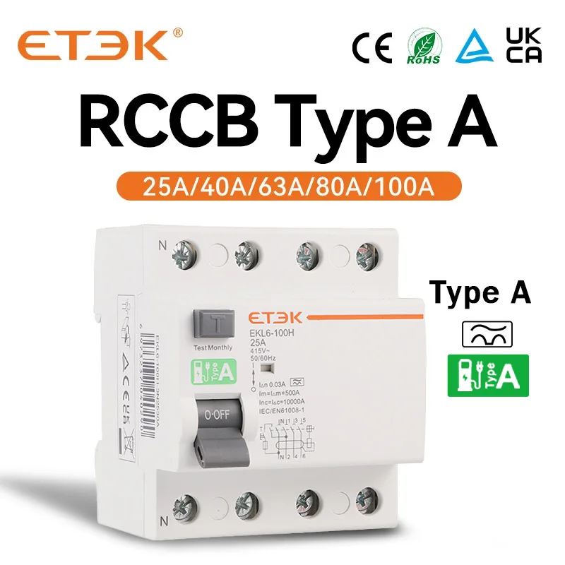 ETEK-Type-A-RCD-RCCB-Electromechanic-Residual-Current-Circuit-Breaker ...