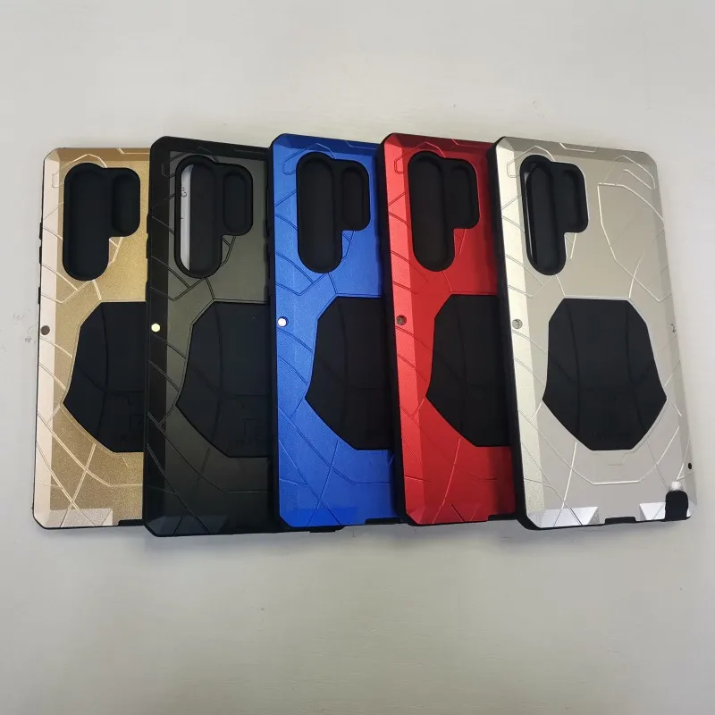 Heavy Duty Armor Metal Cover For Samsung Galaxy S23 S22 S21 S20 Fe Ultra Plus Full Protection Shockproof Phone Case Shell Cover