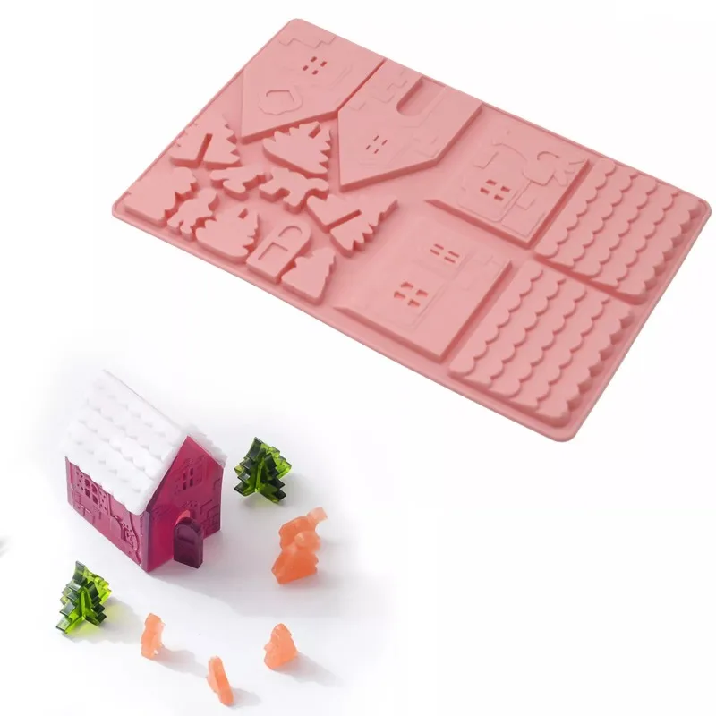 Christmas Gingerbread House Silicone Mold 5