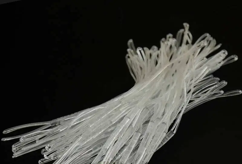 1000 stücke Kleidung Elastische Tag Hängen Seil Silikon Kleidung Label Tag Suspension Cord Kunststoff Name Logomark Label Sling – Detail 2