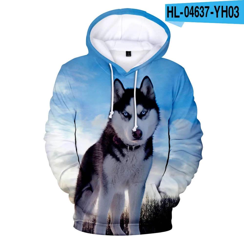 3D Printed Husky Hoodies Men Women Unisex Sweatshirts Fashion Harajuku Kids  Hoodie Autumn Animal Dog Boys Girls Casual Pullovers