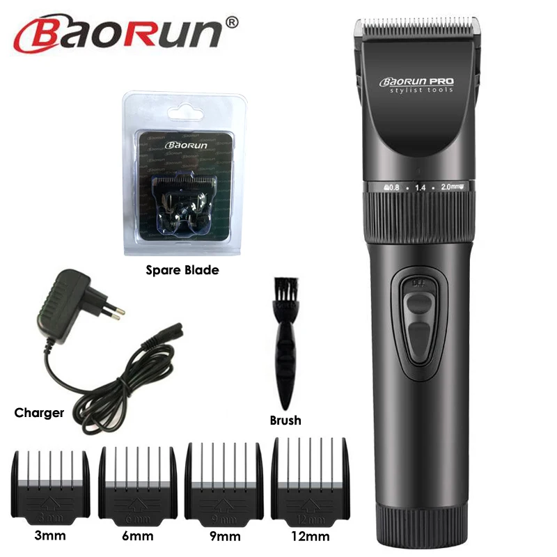 Professional Clipper Hair Trimmer Beard Electric Cutter Hair Cutting Machine 2000mA Battery for Men