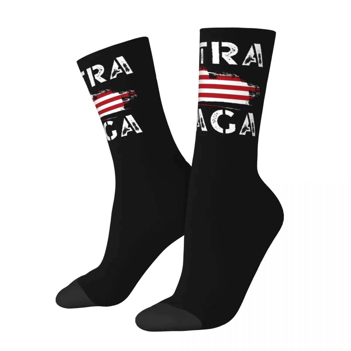 

Funny Ultra MAGA Trump Republican American Football Socks Polyester Crew Socks for Women Men