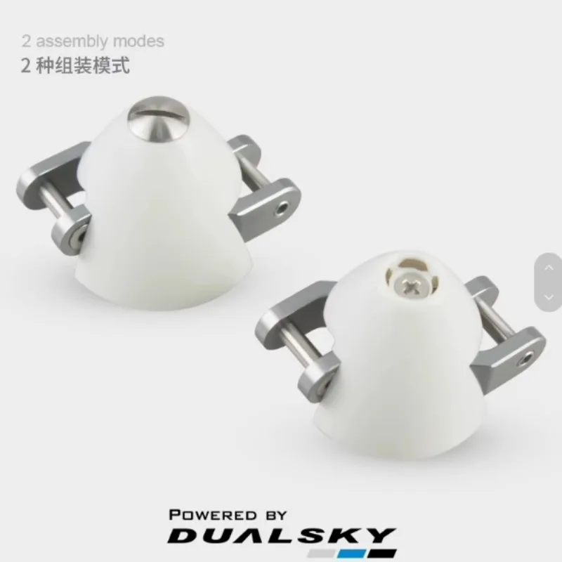 Pales d'hélices 38mm pour drone FPV micro, détail du moyeu et des fixations.