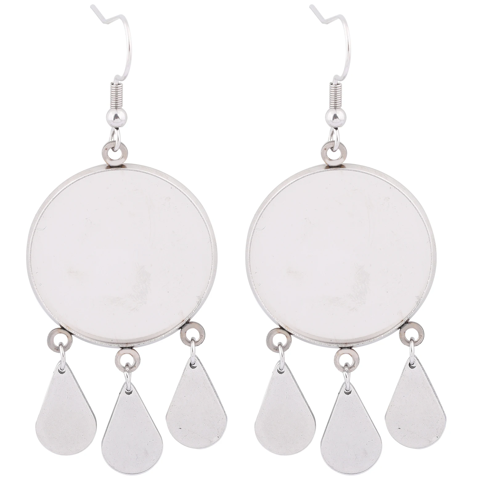 

6 шт., заготовки для сережек-подвесок, из нержавеющей стали