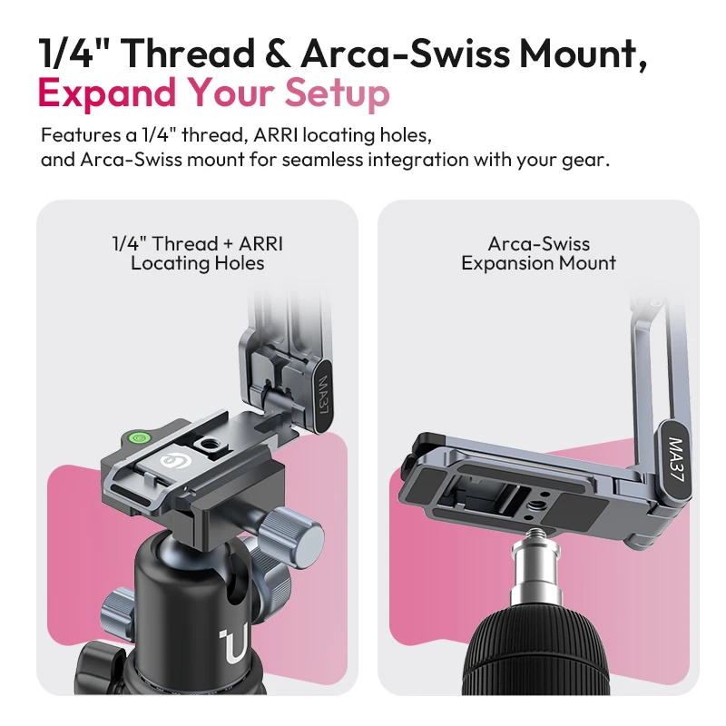 Ulanzi MA37 Quick Release Mini Tripod for DJI Osmo Action 6 / Osmo Nano Vlog Selfie Food Exploration Fitness Sports Event Record - Ảnh 4