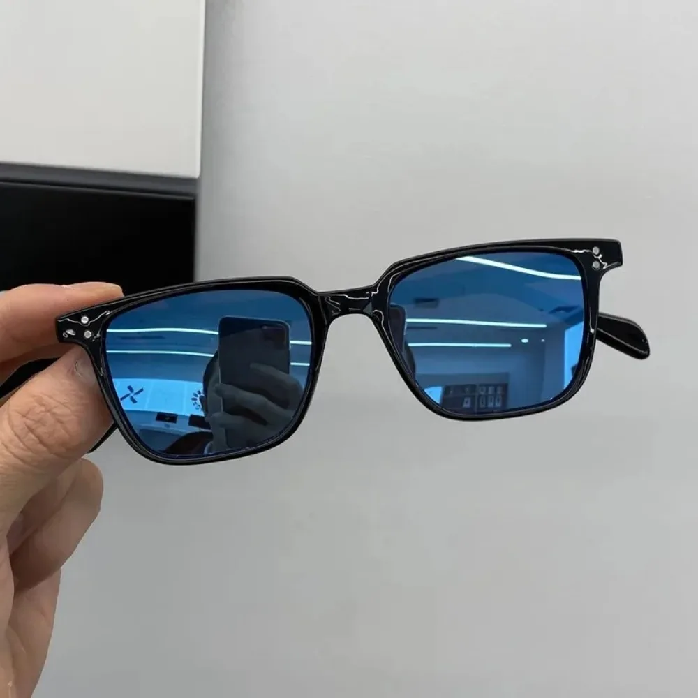 Leopard Dark Green Square vintage sunglasses Man Shades Male Sun Glasses Brand Designer Travel Vintage