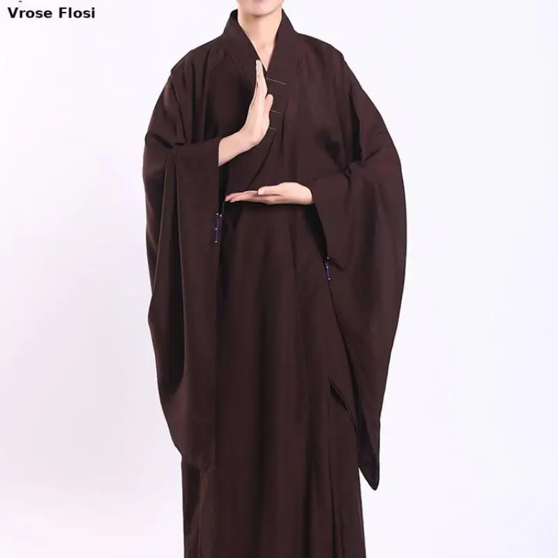 Meditation Zen Shaolin Hanfu Chinese Traditional Clothings For Monk Costume Buddhist Clothing Monk Robe Taoism Tibetan Clothes