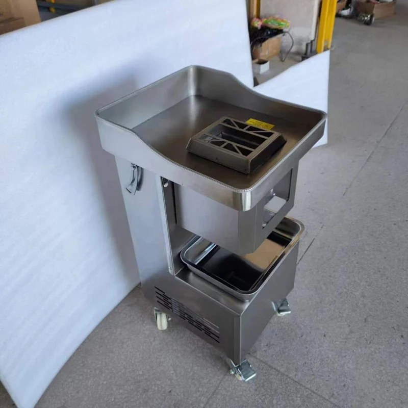 Fresh Beef Slicer/Pork Meat Mutton Cutting Slicing Machine/Fresh Meat Strip Cutter meat shreds cutter 4