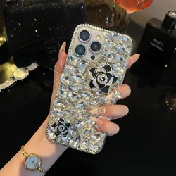 Clear Rhinestone Shockproof Phone Case with Enhanced Protection - Mi 11 Lite 5G NE (Black)