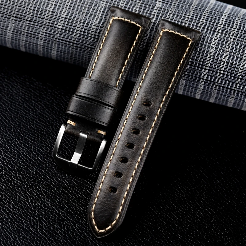 Premium Quick Release Leather Watchband - Casual Smartwatch Strap, Soft Wrist Bracelet, Multiple Sizes Available