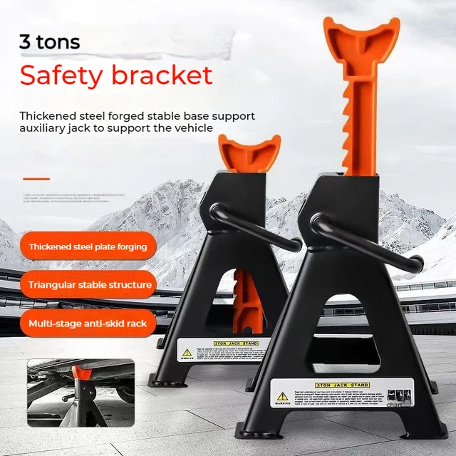 3T Jack Bracket Car Maintenance Chassis Inspection Trailer Tools Adjustable Height For Lifting SUV Pickup Truck RV Accessories 1