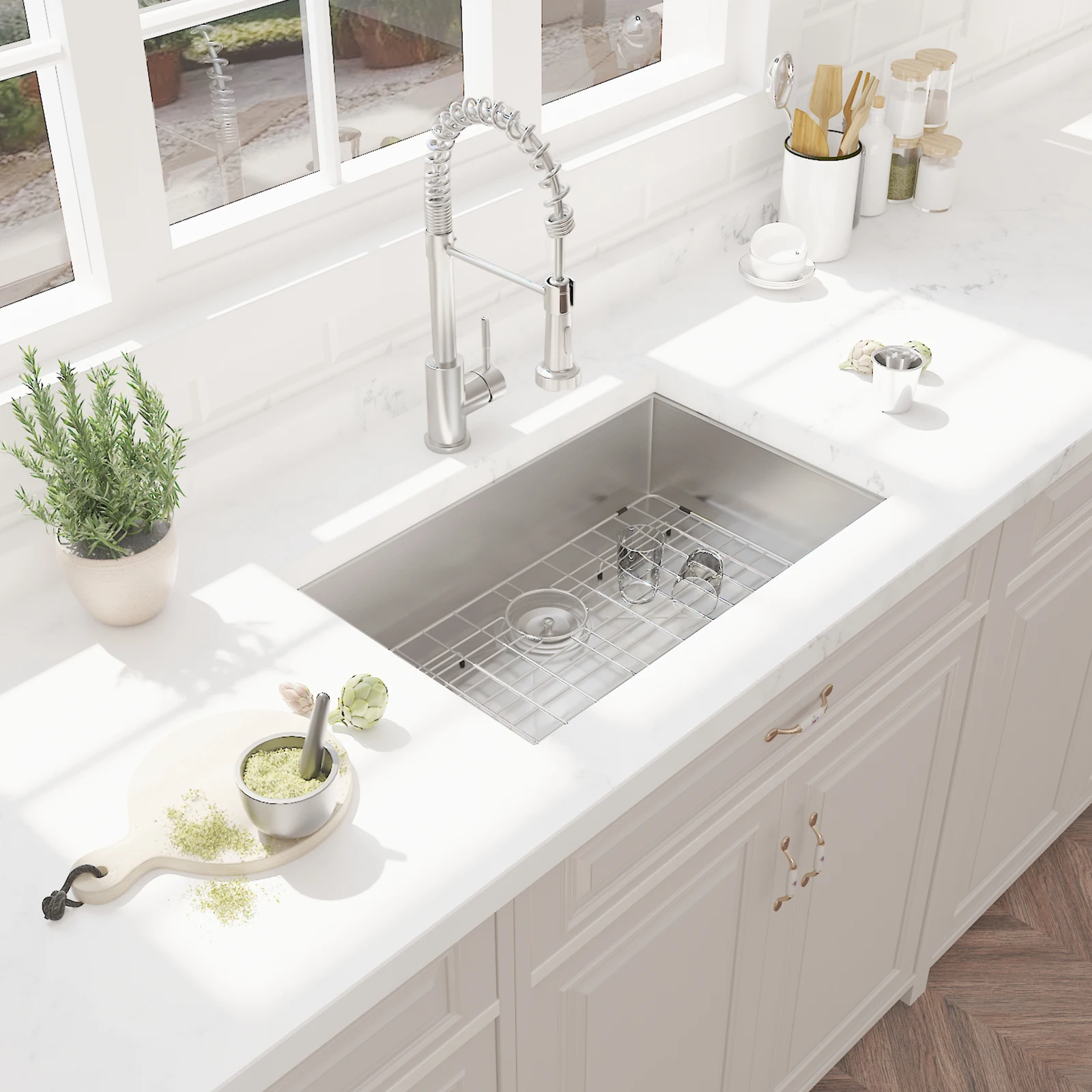 

30" x 19" x 9" Kitchen Sink Stainless Steel Undermount Single Bowl Sink