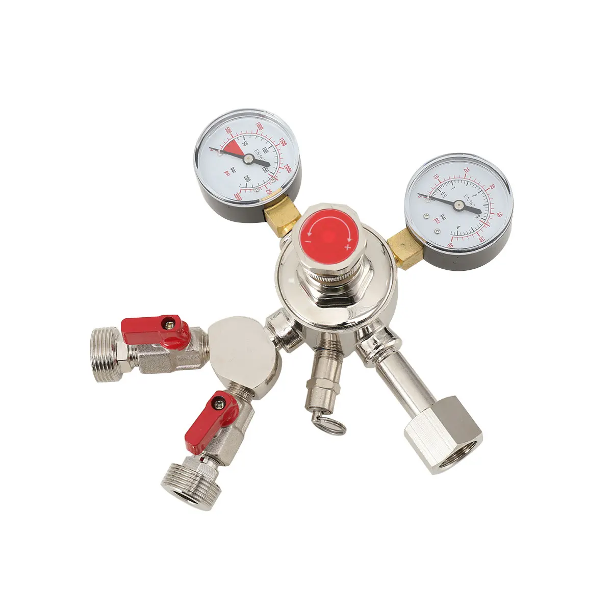 Kohlendioxid Gas Meter Primäre Druckminderventil Manometer Doppel Ventil Zylinder Manometer – Detail 16