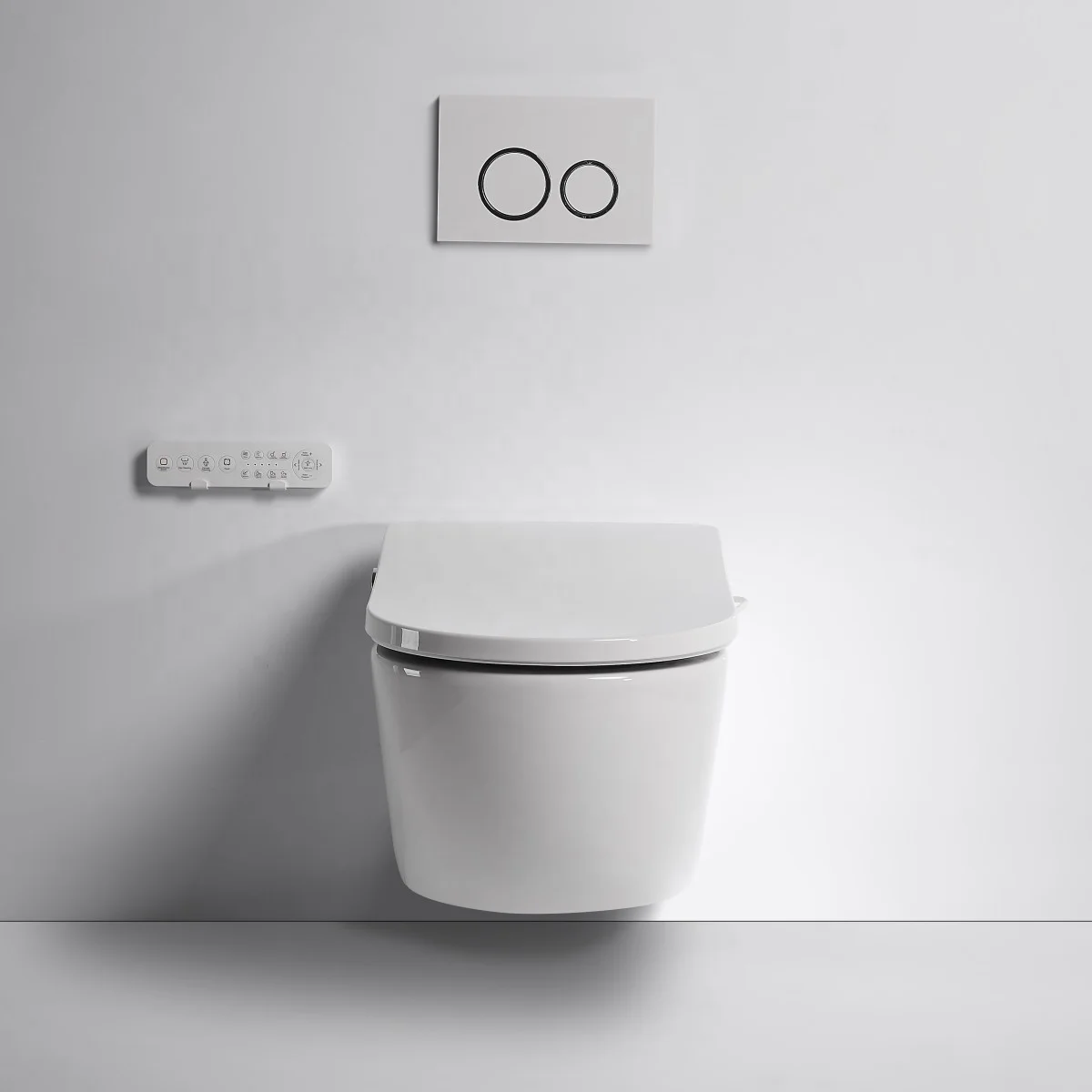 New Wall Hung Smart Toilet Intelligent Seat Heated Automatic Wall Mounted Smart Toilets Seat Electric Cover