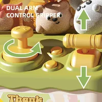 Cartoon Doll Machine Small Household Mini Clip Doll Boy and Girl Coin Operated Twisted Egg Toy Grab Doll Machine Birthday Gift 2
