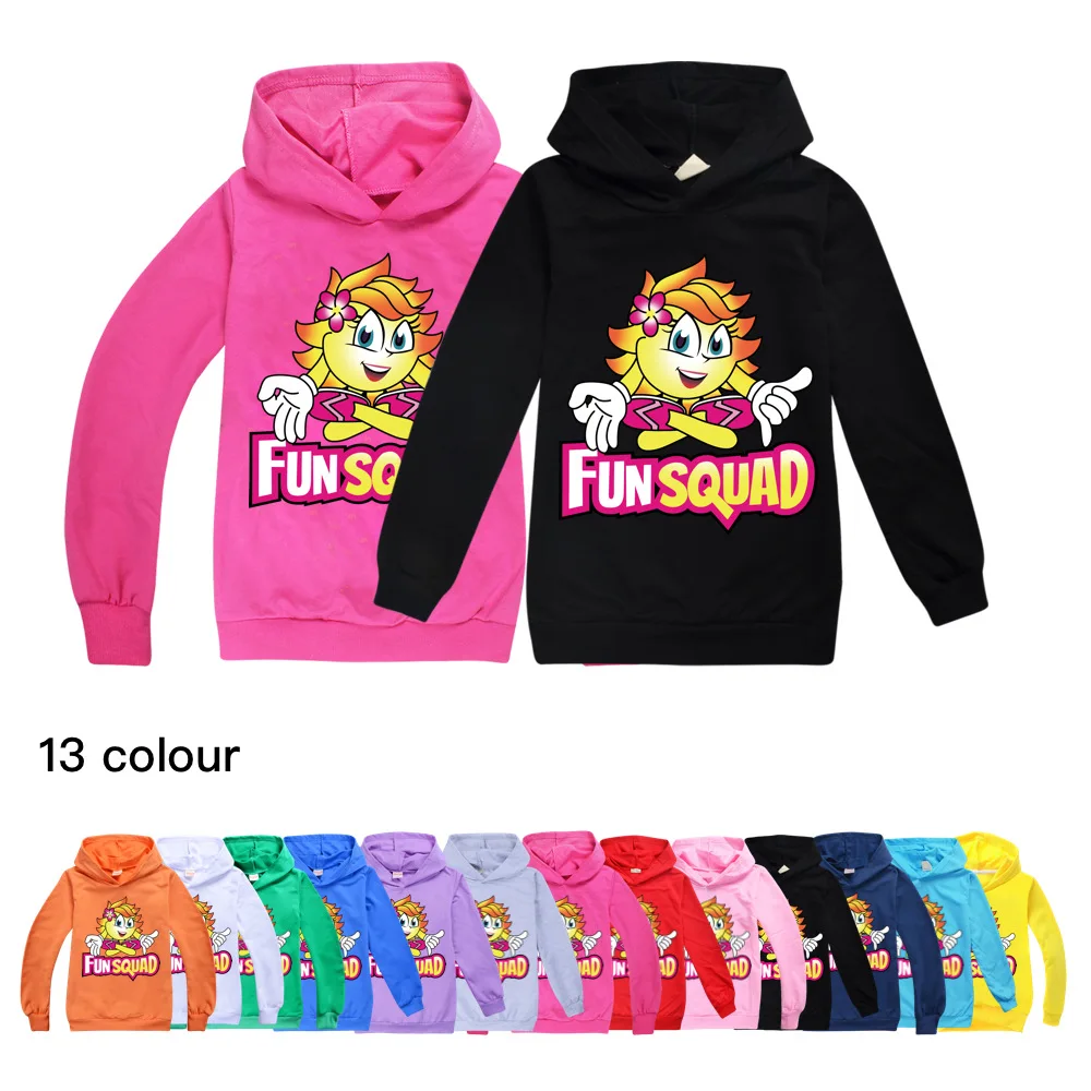 

Autumn Fun Squad Game Sweatshirt Kids Baby Boys Casual Long Sleeve T-shirt Cotton Print Hoodies For Girls Children Toddlder Tops