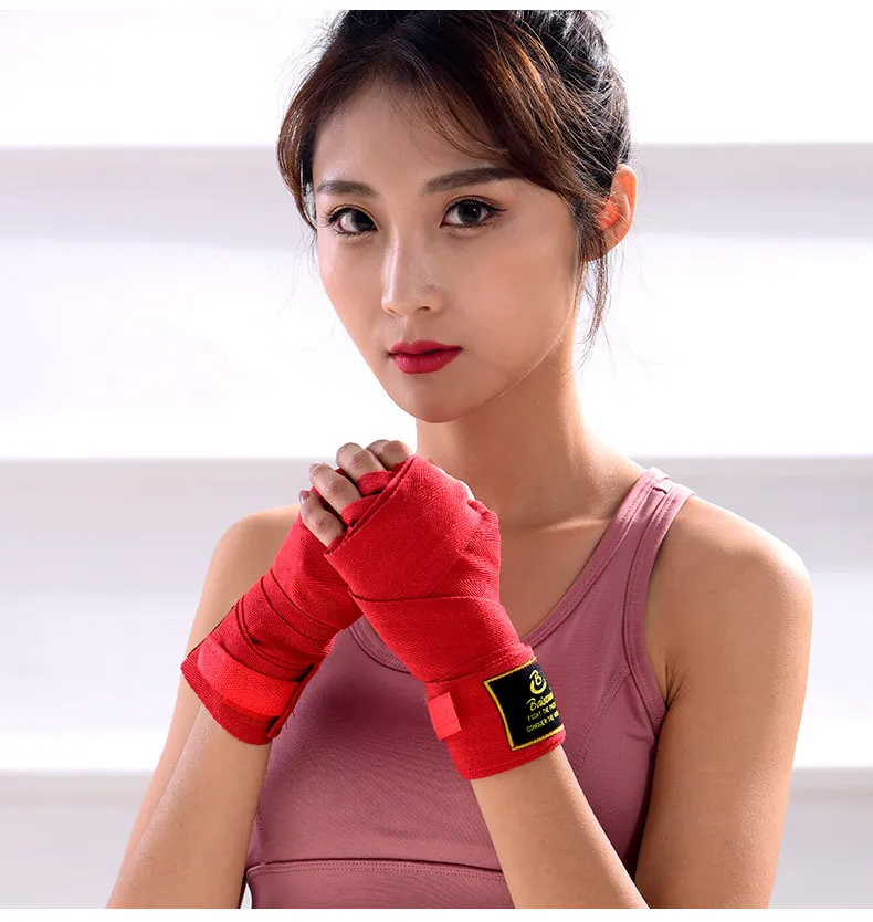 Boxing bandage, sports Sanda hand strap,elastic boxing glove strap, men's and women's fighting training hand guard cloth bandage