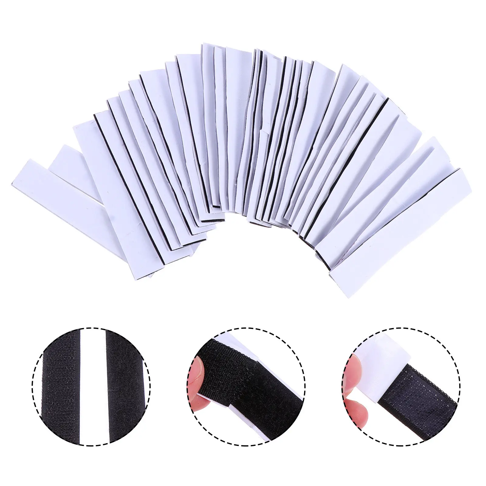 40Pcs 컴퓨터 코드 가방용 뒷면 접착식 헤비 듀티 양면 테이프 텐트 침낭 패널..