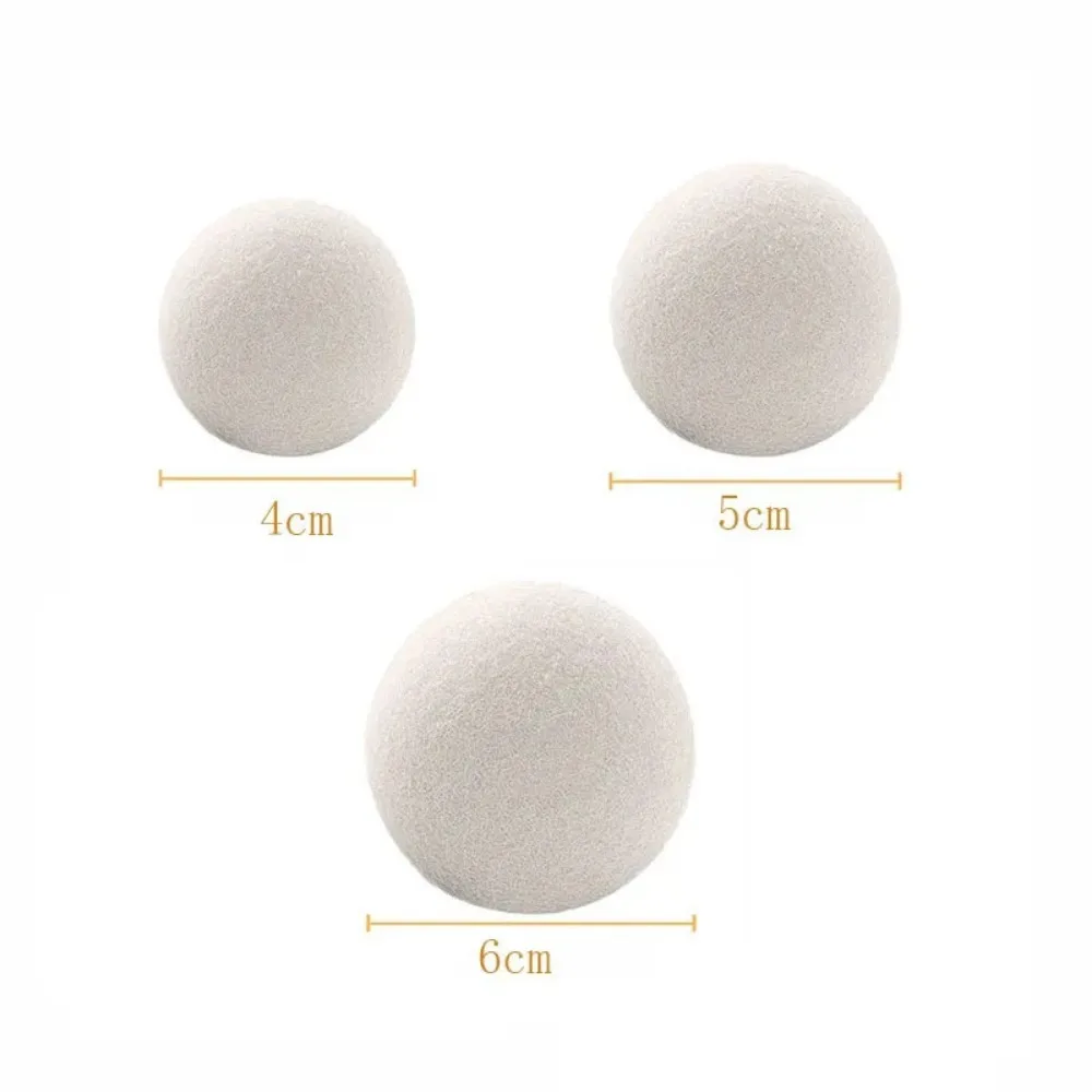 Laundry Ball Wool Dryer Balls Reusable Natural Fabric Softener Laundry Washing Machine Accessories 4/5/6cm Fleece