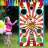Sandbag Throwing Game Clown Flag Party Decor New Year 2024 Game for Home Parent-child Props Toss Games 1