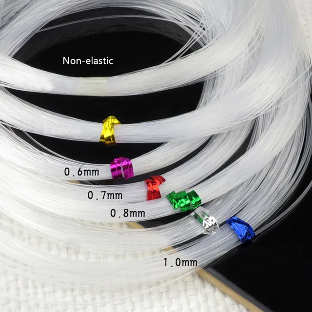 투명한 섬유 예술가의 꿈: 0.4mm~1mm 크리스탈 나일론 스레드