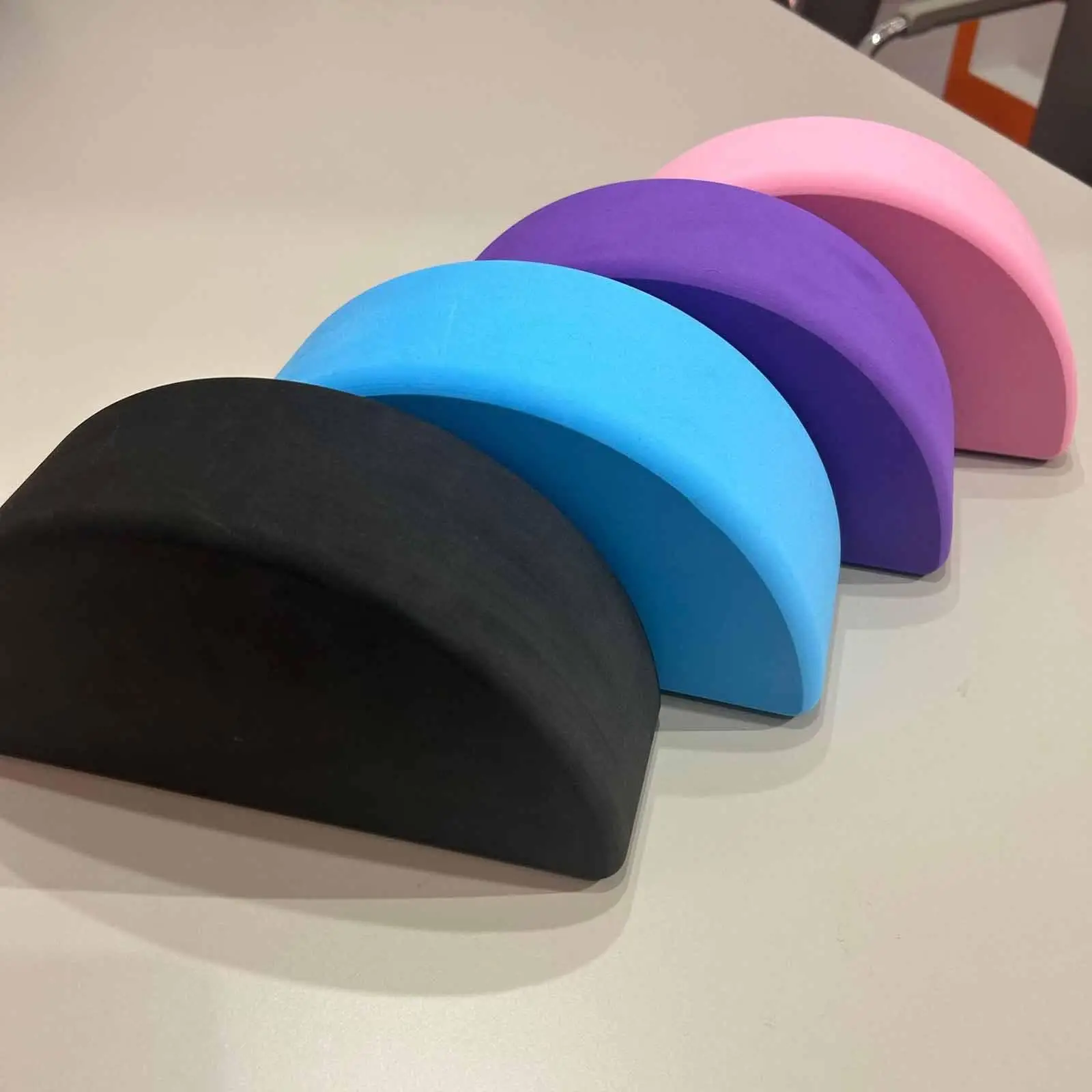 Half Moon Anti-Slip Yoga Block for Stretching and Core Training