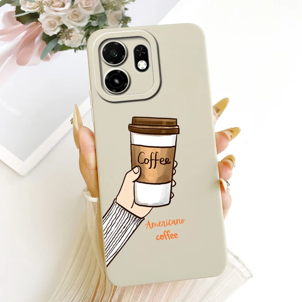 Luxury Floral Phone Case - Fashionable Silicone Cover with Cute Painted Design