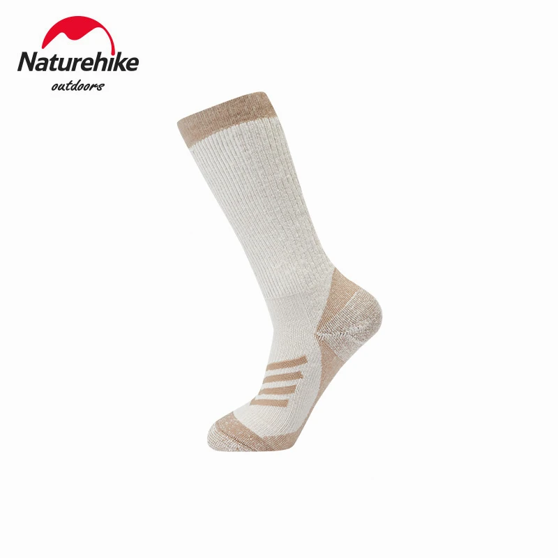 

Уличные носки Naturehike из мериносовой шерсти с высоким воротником, зимние теплые носки для кемпинга и пешего туризма, подходят для кемпинга, спорта, велосипедные носки