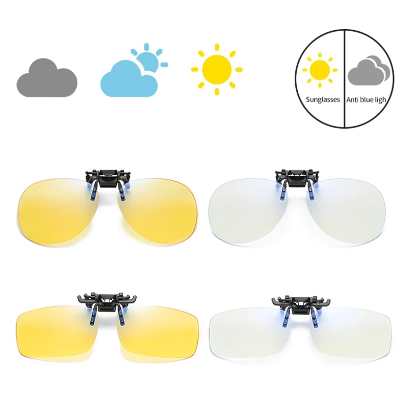 RimlessRoundCliponSunglassesFishingDrivingSunglassesMenGoggles