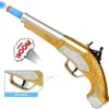 Golden Toy Gun Pistol For Kids Boys with Soft Foam Darts Bullets Cosplay Pirate Toys Dress Up Dropshiping 1
