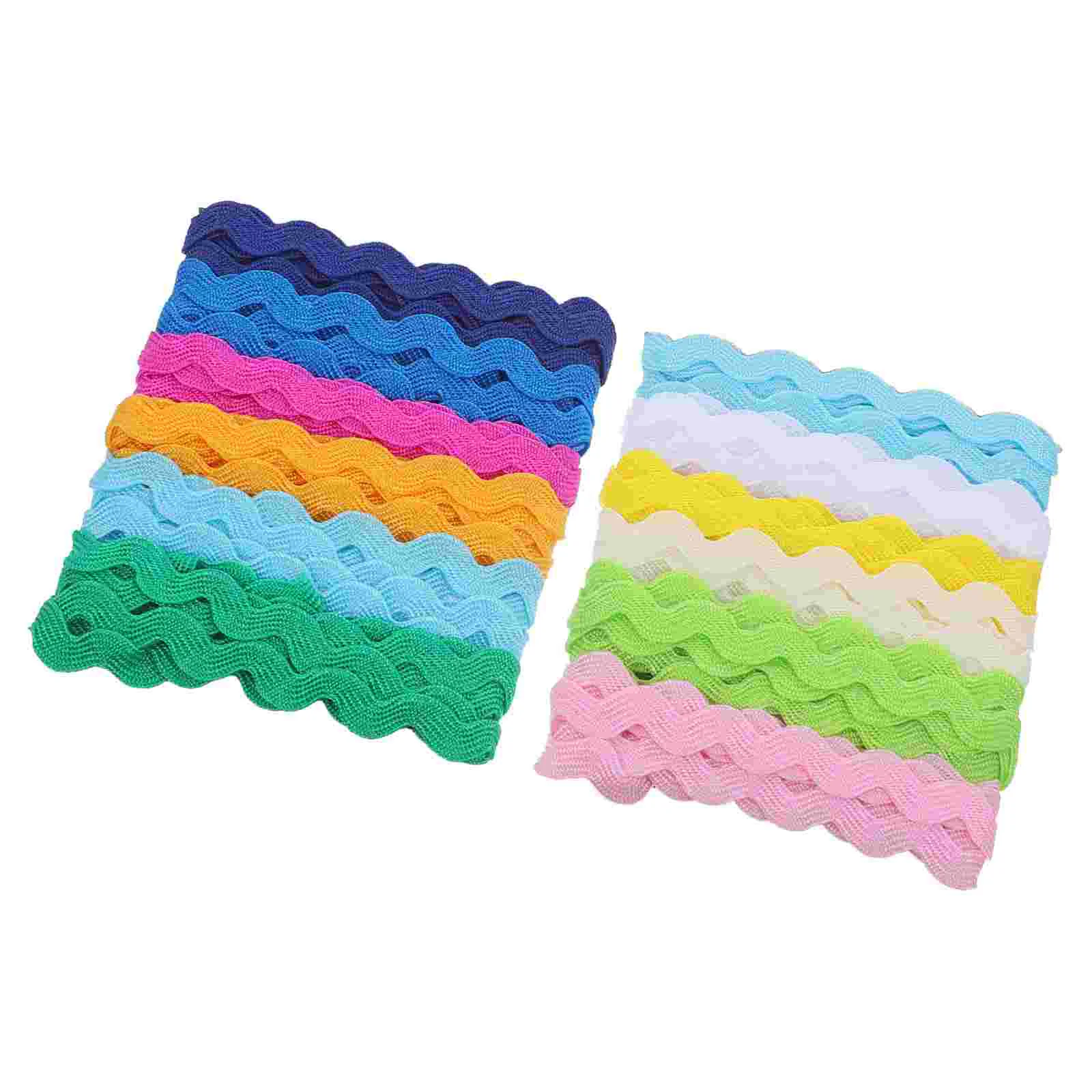 

Sewing Trim Pink Decor Rick Rack Trim Sewing 2 Roll 8Mm Wave Sewing Bending Fringe Trim Ribbon Diy Clothes Dress Gift