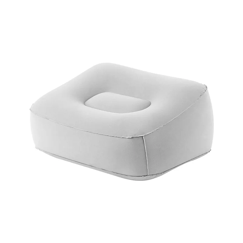 Inflatable Foot Rest Pillow for Travel Essentials Airplane Train Car Home Office Cushion Stool 3