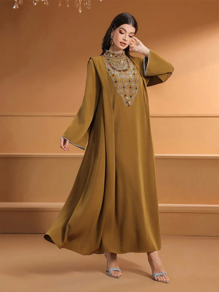 عباية ماسية جلابية نسائية للعيد